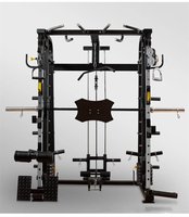 Équipement de gymnastique à usage domestique tout en un Cage d'alimentation Câble croisé Entraîneur multifonctionnel Rack d'alimentation Smith Squat Machine