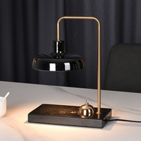 Lampe électrique à cire fondante en marbre pour aromathérapie avec veilleuse, minuterie, hauteur réglable et prises multiples pour usage intérieur/extérieur