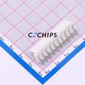 VH-10AW Wire-to-Board Pin Header Bent Lead Through Hole,P=3.96mm Connector 1x10P 3.96mm Right Angle Insert 10P - Product Image 2