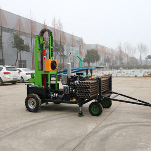 Petite <span class=keywords><strong>machine</strong></span> de forage de puits d'eau perceuse à pneus <span class=keywords><strong>machine</strong></span> de forage de puits d'eau d'irrigation agricole - Product Image 2