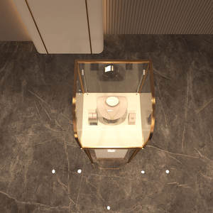 ตู้โชว์เครื่องประดับสั่งทำพิเศษ LUX ตู้โชว์กระจกหรูหราพร้อมไฟ LED สำหรับจัดแสดงเครื่องประดับ - Product Image 6