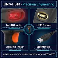 Escáner de Código de Barras USB CCD 1D de Alta Sensibilidad UMG-HS10, Lector Portátil para Puntos de Venta en Tiendas de Conveniencia
