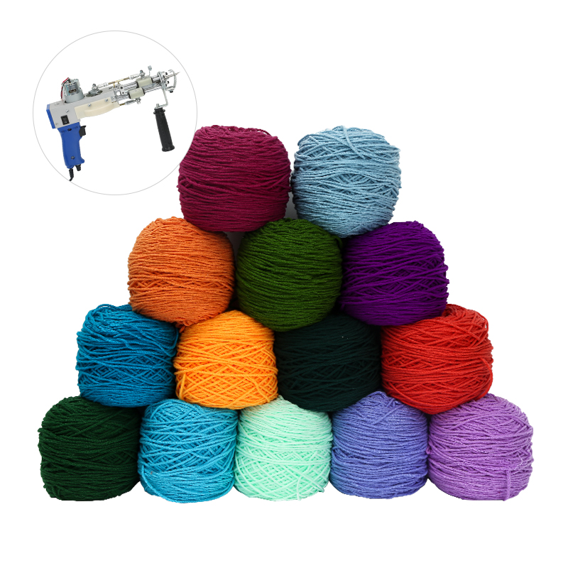 5 Ply Woolen Yarn For Tufted Rug Making / Tufting Machine /Tufting Gun
