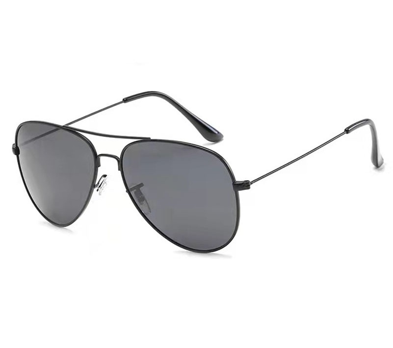 Monture noire-lentille grise