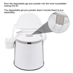Inodoro Compacto para Exteriores con Tiras Antideslizantes y Dispensador de Papel Higiénico - Product Image 6