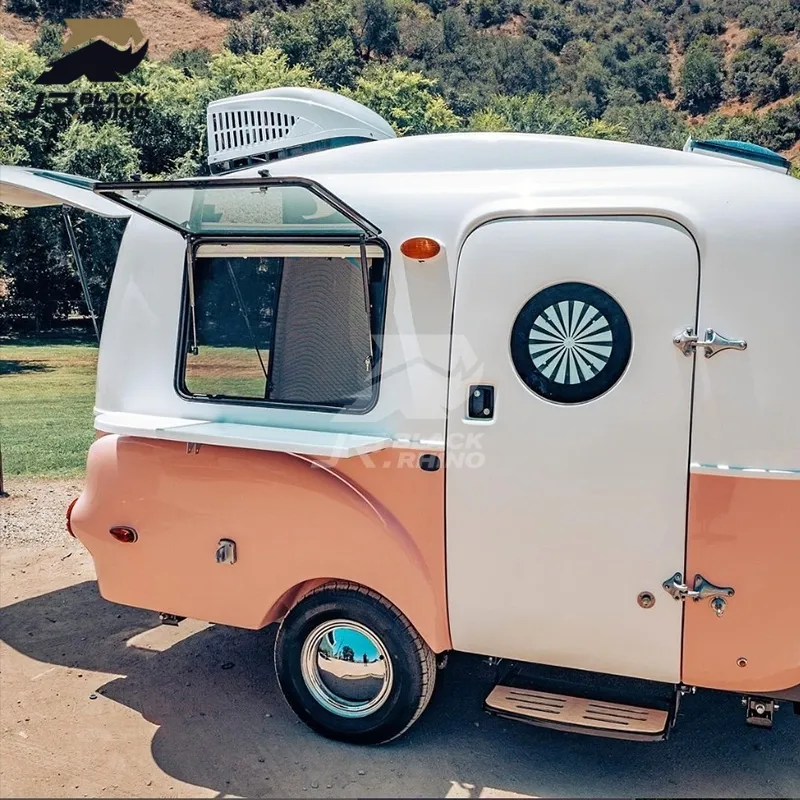 Lichtgewicht Gegalvaniseerde Plaat Mini Camper Rv-Reisaanhangwagen Voor Caravan Voor Korte En Lange Reizen