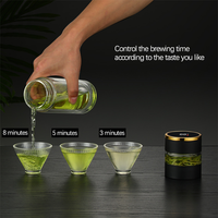 Aeofa – tasse thermos intelligente à double couche 500ml, affichage de la température à led, tasse à thé en verre intelligente