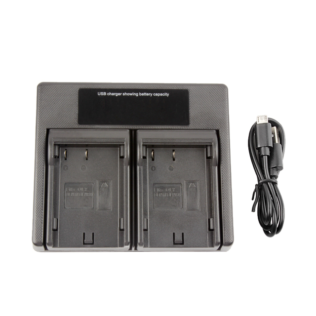 Jingying USB Cable PC-BLM1 PS-BLM1 BLM-1 Battery Dual LCD Charger for Olympus C-8080 C-7070 C-5060 E1 E3 E30 E300 E330