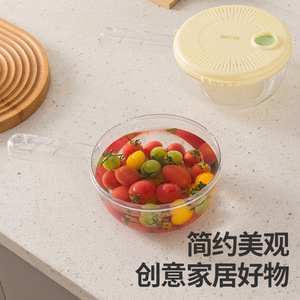 Rcusme Fruit Vegetable Drainer With Lid 2Pcs Set For Kitchen Use - Product Image 3
