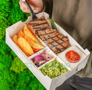 Empaque Ecológico Biodegradable con Laminación Mate para Comida Rápida, Sushi, Crepas, Waffles, Pizza, Papas Fritas, Mini Hamburguesas, Pasteles y Repostería - Product Image 2