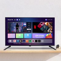 Televisor Inteligente LED 4K Ultra HD de 32 40 43 50 55 Pulgadas con Bisel Delgado, Android, 60 Hz, 120 Hz, WiFi