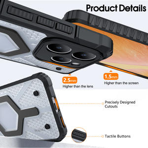 2025เคสโทรศัพท์มือถือดีไซน์เกราะหรูหรากันกระแทกแม่เหล็ก TPU + PC สำหรับ Oppo Realme 15T A6 A53 Reno 13 <span class=keywords><strong>Pro</strong></span> 5G - Product Image 5