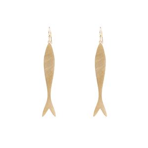 Pendientes de Botón Finos YXQ E422 de Acero Inoxidable con Acabado Dorado Cepillado para Uso Diario o como un Detalle Sutil - Product Image 1