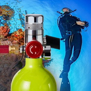 Trong kho xách tay đôi 1.0 lít Mini Scuba Diving thiết bị phổi Tank Diving bể không khí 300 Bar - Product Image 6