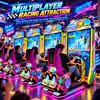 Simulateur de course à écran large de 75 pouces pour un joueur, machine d'arcade commerciale à monnayeur pour centre de jeux