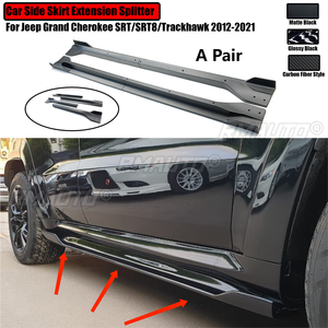 Extension de jupes latérales de voiture pour Jeep Grand Cherokee SRT/SRT8/Trackhawk 2012-2021, kit carrosserie avec lames de pare-chocs, 4 pièces - Product Image 1