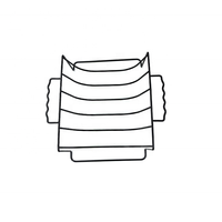 Support de côtes en forme de U pour barbecue antiadhésif en acier au carbone Support de rôtissage Outils de barbecue Supports de côtes de barbecue pour dinde