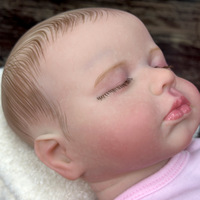 Neuer Sunnyfan Realistischer Baby-Jungen-Puppe mit geschlossenen Augen, Vollvinyl-Körper, Wasserabweisend, Reborn-Puppe Lulu, Bestseller