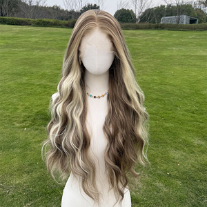 28-inch | Nâu tóc vàng hỗn hợp độ bóng cao ren phía trước t phần sm9861 loạt - Product Image 6