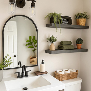 Kệ nổi MDF để sắp xếp đồ đạc trên tường nhà, kệ gỗ treo tường, giải pháp lưu trữ trên tường - Product Image 6