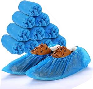 Cubierta de <span class=keywords><strong>zapatos</strong></span> desechables antideslizante o antideslizante no tejido CPE cubiertas de <span class=keywords><strong>zapatos</strong></span> médicos para uso dental y cuidado bucal - Product Image 3