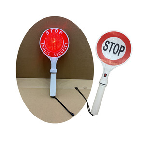 لافتة تحذير مرورية يدوية وامضة - Product Image 1