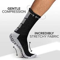Chaussettes de compression antidérapantes pour homme,