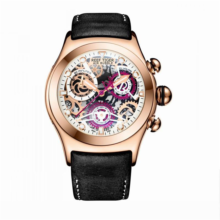 REEF TIGER RGA792 Chronograph Sport Watch for Men - Luminous Rose 
