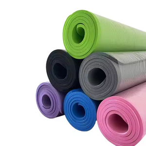 Tapis de yoga NBR en caoutchouc suédé avec logo personnalisé pour exercice personnalisé en gros écologique - Product Image 2