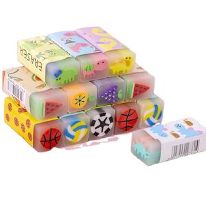 X968 pvc sandwich fraise pastèque <span class=keywords><strong>dinosaure</strong></span> basket-ball cristal étudiant gomme - Product Image 1