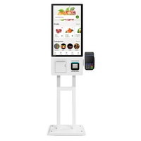 Terminal de Pago con Pantalla Táctil de 21.5 Pulgadas para Pedidos de Autoservicio, Kiosco con Software para Restaurantes y Tiendas de Alimentos