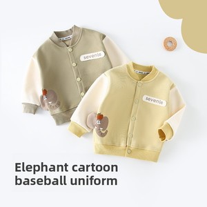 Veste de baseball pour enfants, tenue décontractée printemps-automne pour bébés garçons et filles, <span class=keywords><strong>cardigan</strong></span> à motif animalier de dessin animé pour nourrissons - Product Image 3