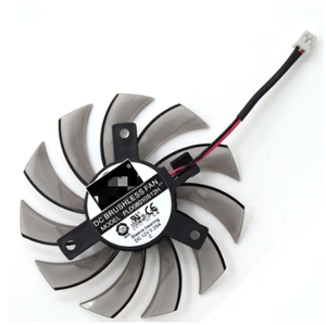 Ventilateurs de refroidissement 75 mm T128010SM PLD08010S12H 2 broches 3 broches pour cartes graphiques Gigabyte AMD Radeon <span class=keywords><strong>R9</strong></span> <span class=keywords><strong>270X</strong></span> 280X 290X WINDFORCE 3X - Product Image 2