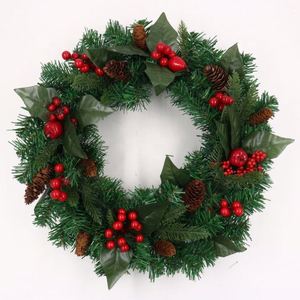 Guirnalda Navideña Hecha a Mano de PVC para Interiores/Exteriores con Luces LED de 40cm, Decoración Navideña para el Hogar, en Oferta - Product Image 2