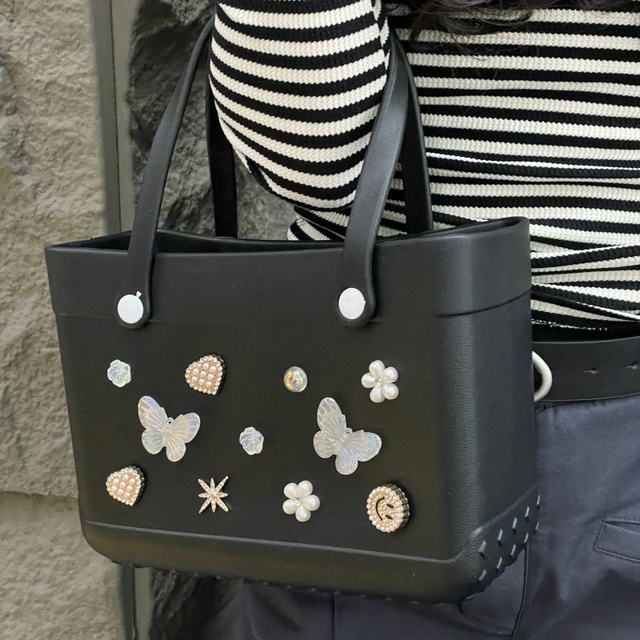 Large DIY EVA  Waterproof Beach Bag Multi-capacity Tote Shopping Bags for Beach Use Lifestyles Travel Shopping Tote Bags