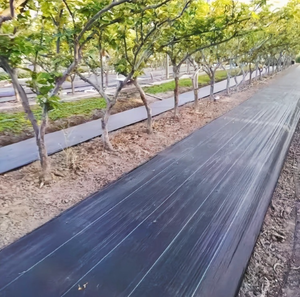 Toile anti-mauvaises herbes agricole épaisse et résistante à l'usure, barrière anti-mauvaises herbes, tapis anti-mauvaises herbes pour les plantes de fraises, verger et jardin de thé - Product Image 5