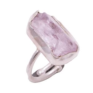 925 Sterling <b>Silver</b> <b>Wedding</b> <b>Bands</b> Custom Handmade Natural Kunzite Gemstone Rings Bulk Wholesale for Parties and Anniversaries - Product Image 1