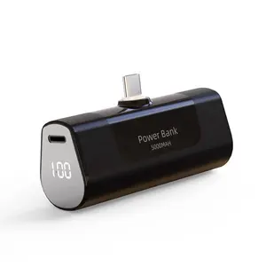 Mini batería portátil veger de 20000mah, cargador inalámbrico con espejo, batería de 24v, de viaje, pequeña, resistente al agua, QSA