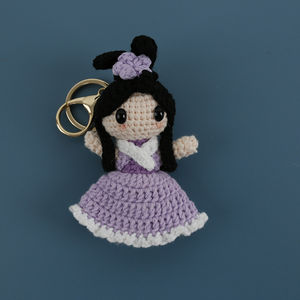 Portachiavi fatti a mano in maglia <span class=keywords><strong>di</strong></span> peluche giocattoli portachiavi fatti a mano alla moda all'uncinetto - Product Image 4