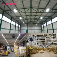 Haute qualité rotatif étanche entrepôt terrain de basket Badminton Hall grandir haute baie lumière linéaire LED lumières en aluminium 150w