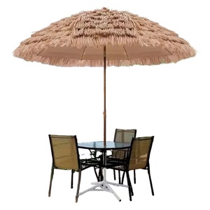 Sombrilla de Paja Manual Personalizable de Primera Calidad al por Mayor, Tipo Tiki >140cm, Doble Capa de Paja PE, Sombrilla Publicitaria para Todas las Estaciones, para Playa - Product Image 1
