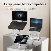 Support d'ordinateur portable pliable réglable en hauteur, portable, pour bureau et voyage