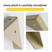 Support d'angle en acier épaissi à trois côtés, fixation à 90 degrés, pour fixation de tablette de meuble, style minimaliste moderne