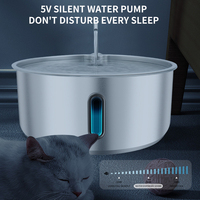 Distributeur d'eau pour animaux de compagnie moderne et écologique de grande capacité (8L), fabriqué en acier inoxydable 304, filtration automatique multi-étapes, durable et facile à utiliser