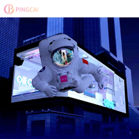 Écran LED publicitaire 3D incurvé à maintenance frontale, Mur vidéo LED, Affichage LED publicitaire