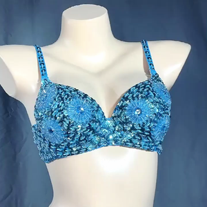Top con Perline e Paillettes per Donne, per Samba, Carnevale, Danza del Ventre, Halloween, EDC, Rave, Mardi Gras, Feste Notturne, <span class=keywords><strong>DJ</strong></span>, Spettacoli di Danza - Product Image 2