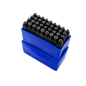 Ensemble de poinçons à lettres et chiffres en acier au carbone, 36 pièces, outil de marquage en métal oxydé noir pour la fabrication de bijoux et l'artisanat | GS1424 - Product Image 1