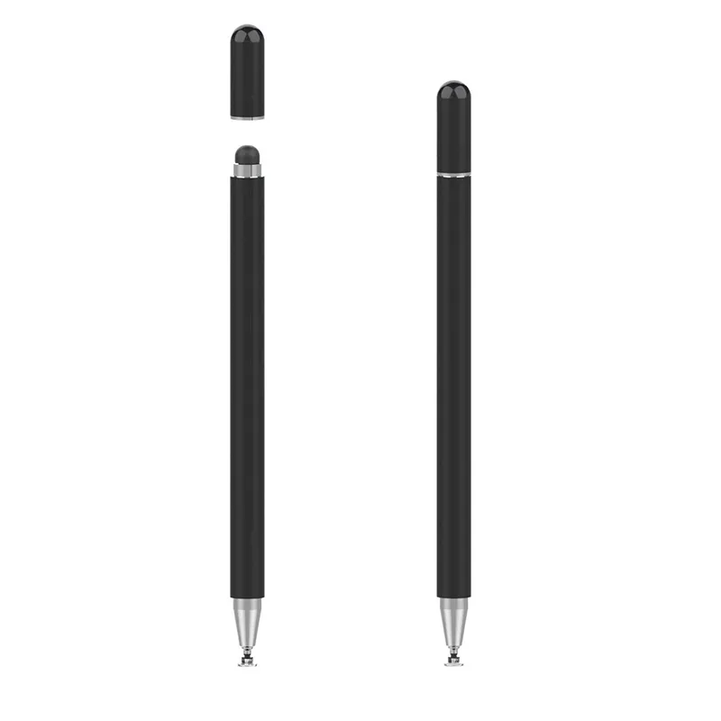 2-In-1 Universele Passieve Pen Met Magnetische Doppen Siliconen Tabletstylus Voor Ipad Voor Mobiele Telefoons En Windows-Apparaten