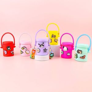 Waterproof Multifunctional Portable Silicone Coin <b>Purse</b> Wallet Case <b>Cute</b> Style Zipper Closure for Sundries Storage Headphone Bag - Product Image 1