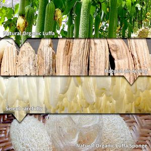 Etiqueta privada personalizada 100% Natural Biodegradable Baño Ducha Exfoliante <span class=keywords><strong>Lufa</strong></span> Scrubber Organic Loofah Pad <span class=keywords><strong>Esponja</strong></span> para el cuerpo o plato - Product Image 6